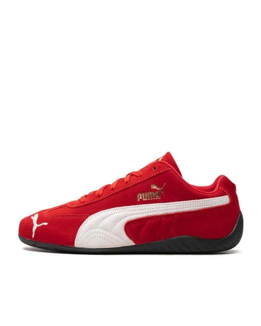 PUMA Red Speedcat Og Logo Detailed Sneakers