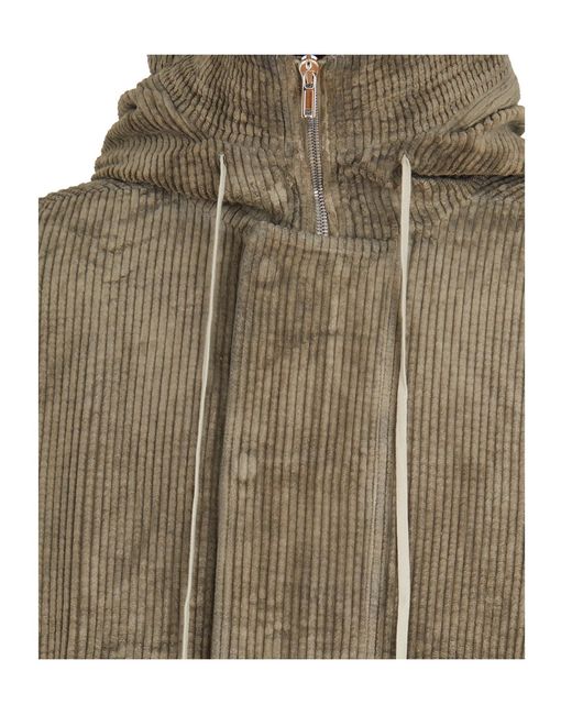 Rick Owens Natural Long-Sleeved Pilot Jacket for men
