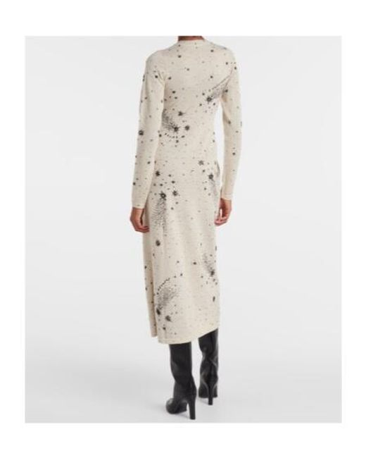 Altuzarra Natural Ellima Printed Wool And Silk Maxi Dress