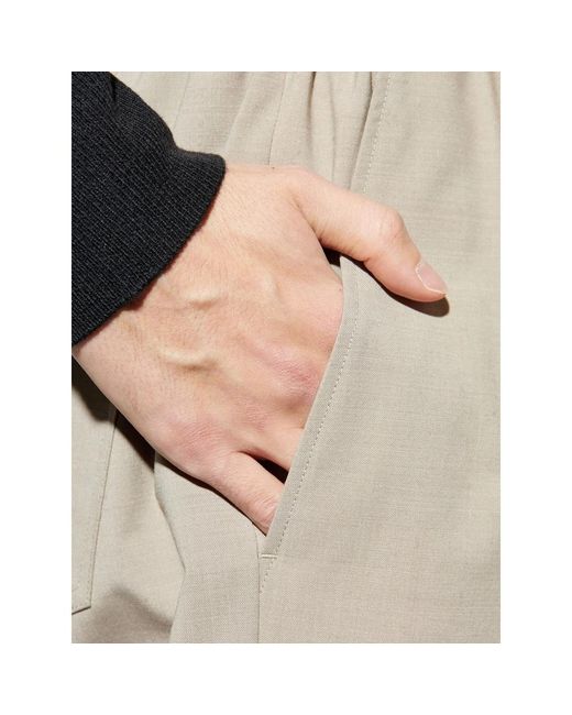 MM6 by Maison Margiela White Elasticated Waistband Drawstring Trousers for men