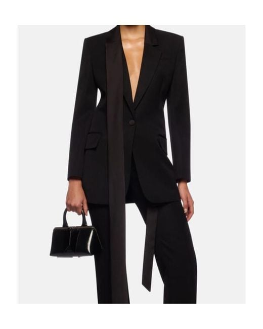 The Attico Black The Single-Breasted Tailored Blazer