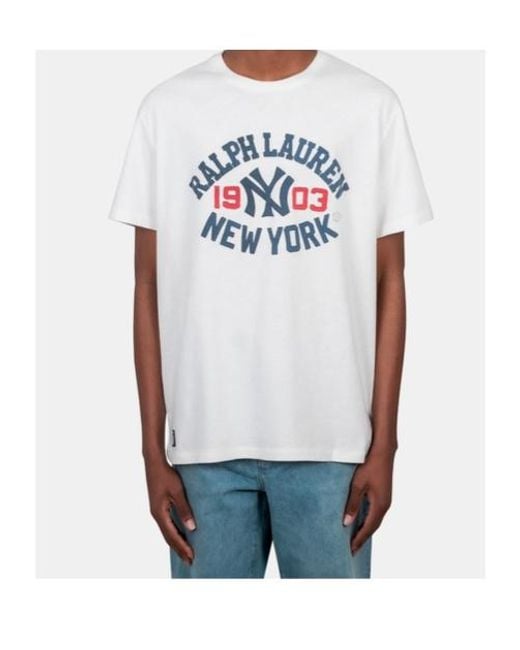 Polo Ralph Lauren White Printed T-Shirt for men