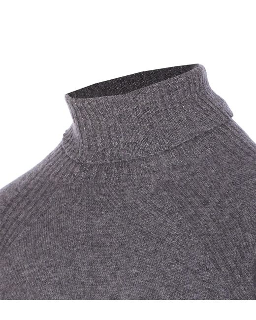 Twinset Gray Long-Sleeved Turtleneck Jumper