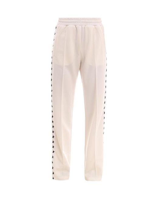 Golden Goose Deluxe Brand Natural Star Tape Track Pants