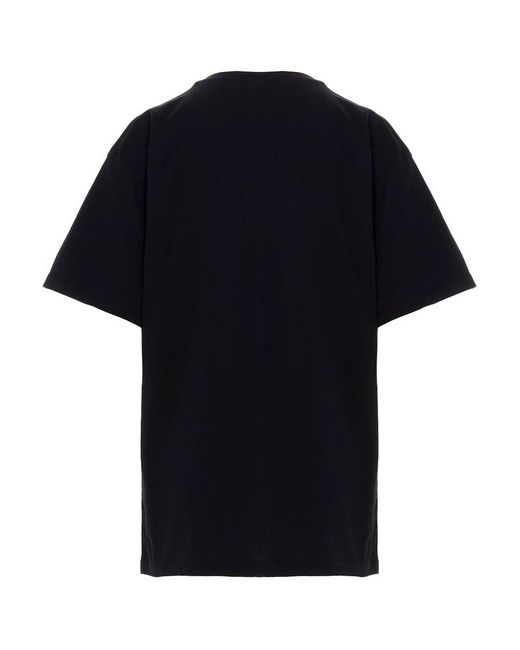 Moschino Black Teddy Bear Pattern Printed T-Shirt
