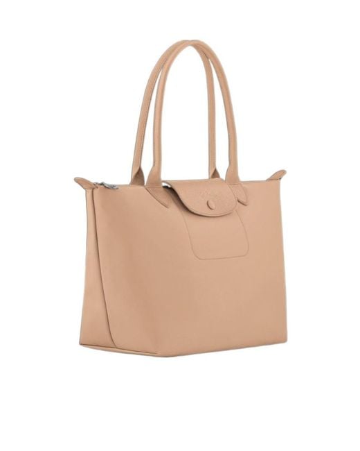 Longchamp White Le Pliage One M Tote Bag