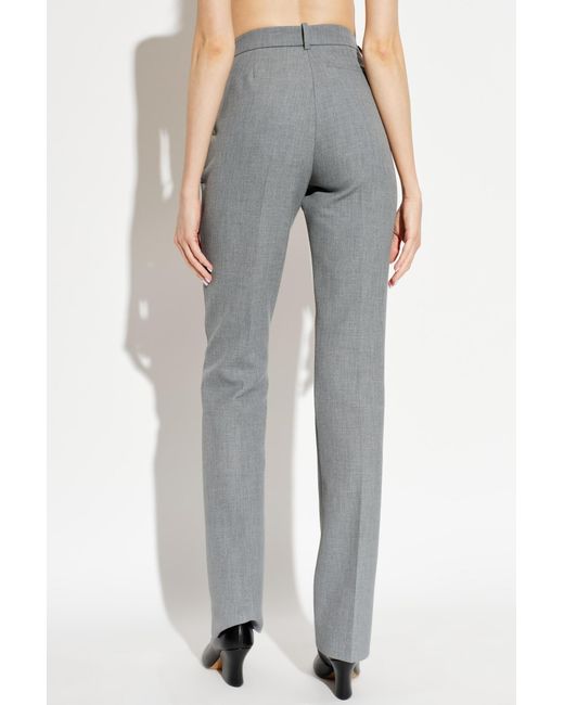 IRO Gray Casual Pants With Belt Loops