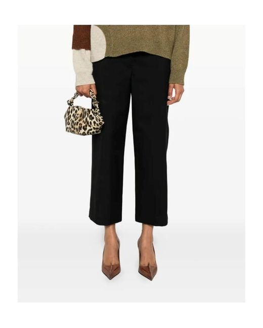 Marni Black Side-Pockets Straight Trousers
