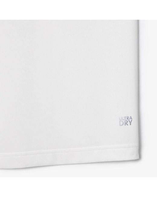Lacoste White Minimalist And Versatile Top for men