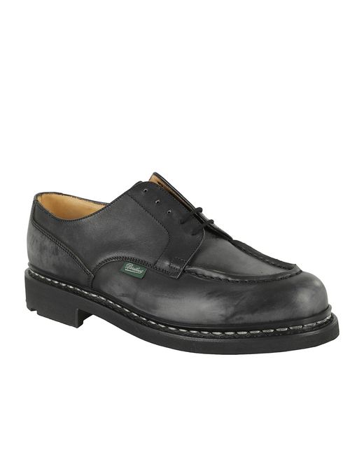 Paraboot Black Lace-Up Derby Shoes for men