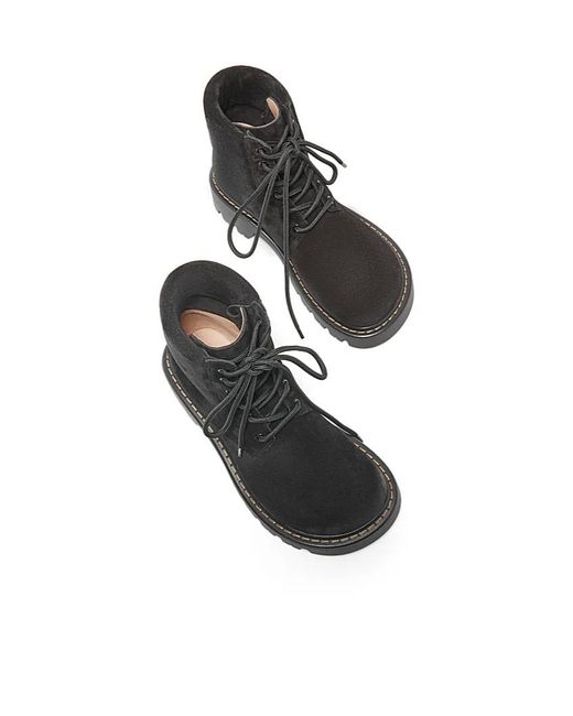 Loewe Black Sierra Combat Ankle Boot for men