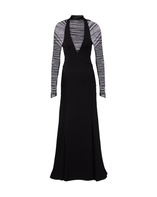 Christopher Esber Black Semi-Transparent Design Dress