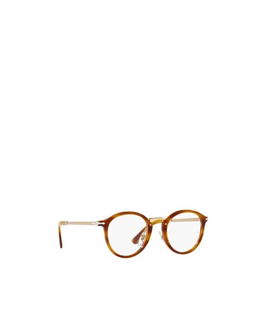 Persol Metallic Round-Frame Glasses for men