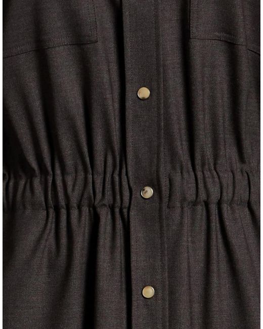 Brunello Cucinelli Black Fashionable Shirt Dress