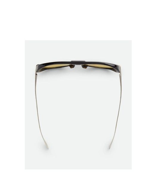 Bottega Veneta Green Eyewear Classic Aviator Sunglasses for men