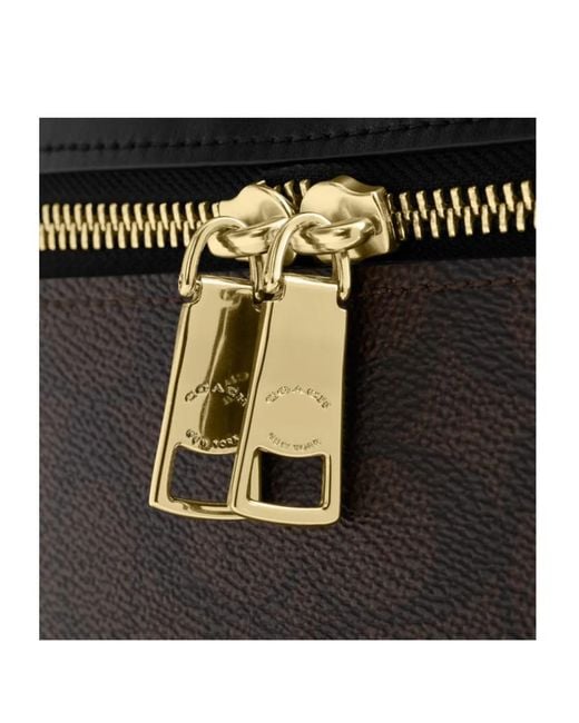 COACH Black Zippered Shoulder Bag
