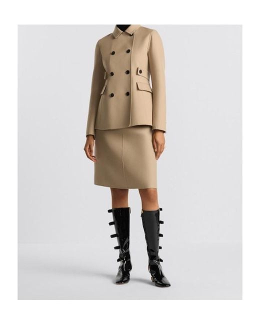 Dior Natural Christian Classic Straight Skirt
