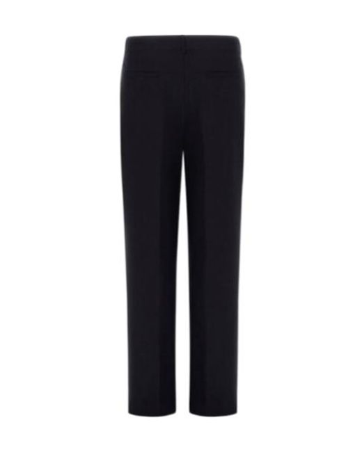 Herno Black Pleated Trousers