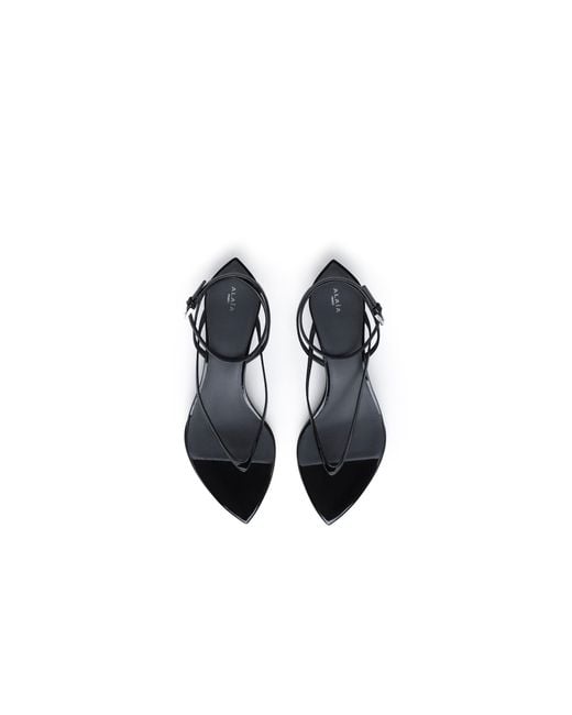 Alaïa White Invisible Flip-Flops