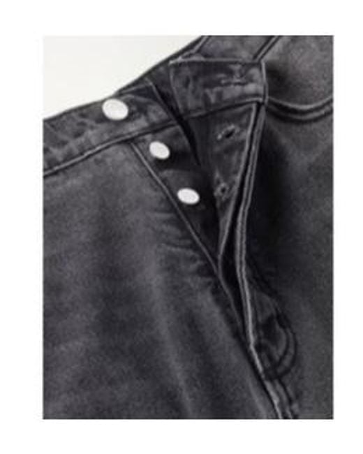 Rhude Gray Belt-Loop Jeans for men
