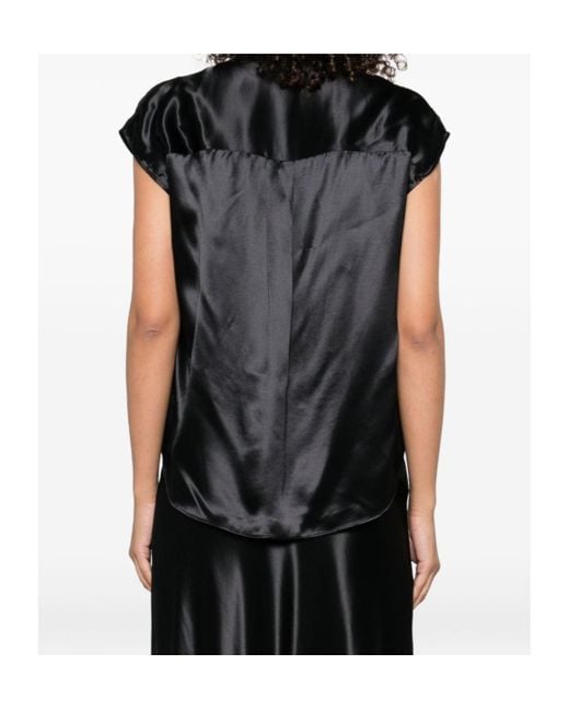 Alberta Ferretti Black Blouses