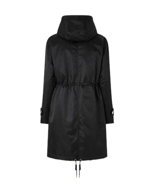Pinko Black Long Down Jacket