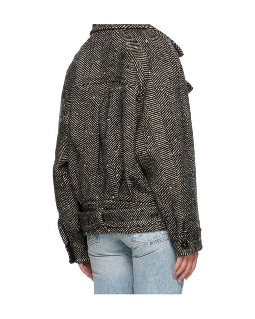 Isabel Marant Gray Elvane Wool Coat