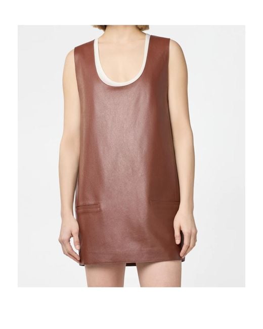 Tod's Orange Sleeveless Dress