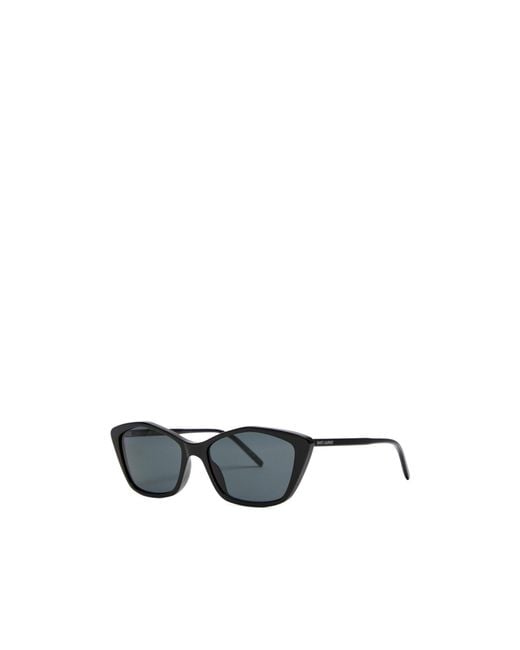 Saint Laurent White Cat-Eye Sunglasses