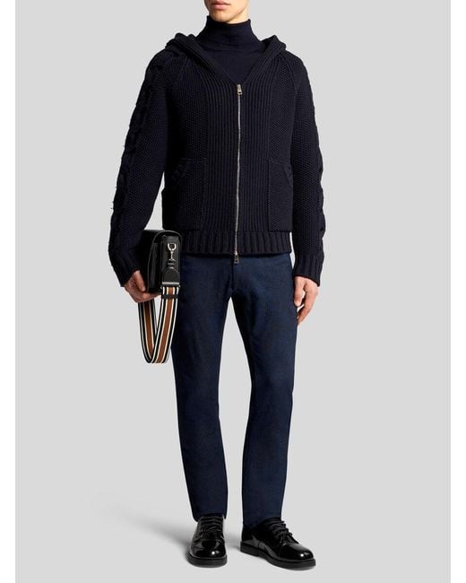Etro Blue Jacquard Jeans for men