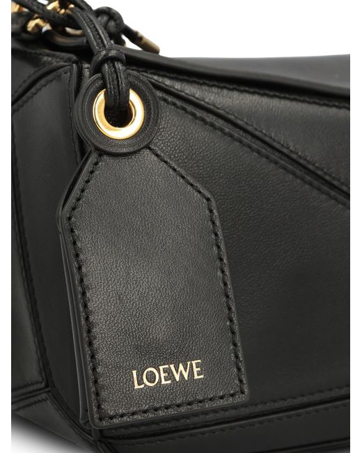 Loewe Black Featherlight Mini Puzzle Bag