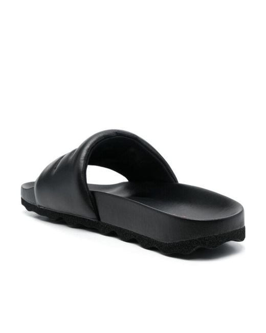 Off-White c/o Virgil Abloh Black Open Toe Slip-On Sandals for men