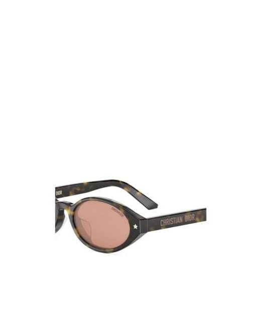 Dior White Eyewear Pacific R1I Oval Frame Sunglasses