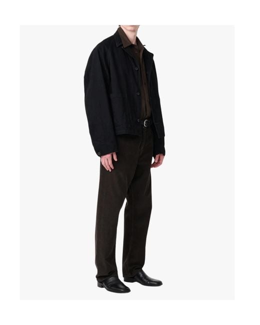 Studio Nicholson Black Long-Sleeved Casual Jacket for men