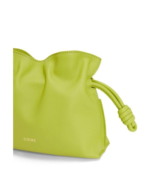 Loewe Green Mini Flamenco Clutch