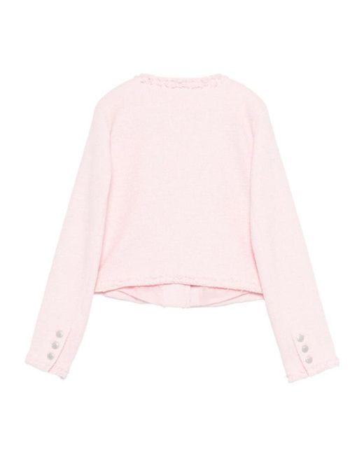 M I S B H V Pink Tweed Jacket