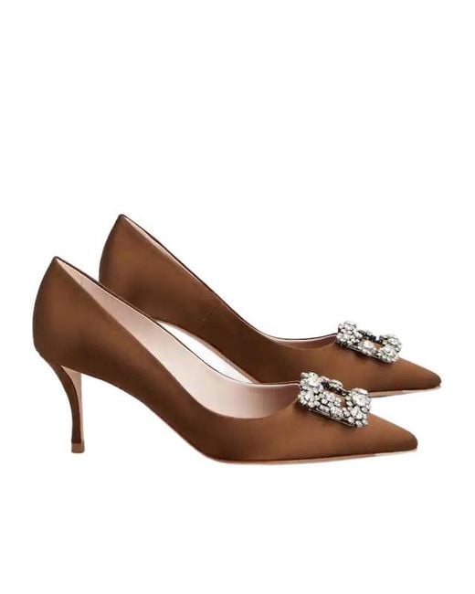 Roger Vivier Brown Efflorescence Pumps