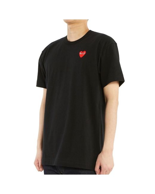 COMME DES GARÇONS PLAY Blue Logo T-Shirt for men