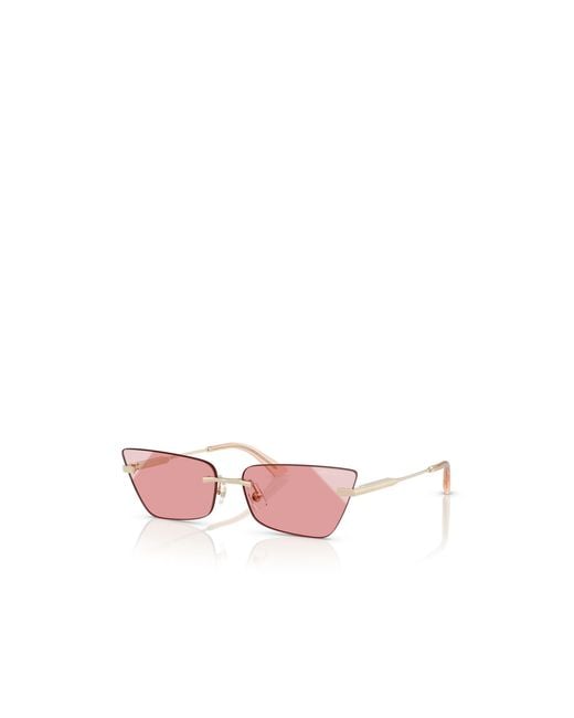 Jimmy Choo Pink Eyewear Cat-Eye Frame Sunglasses