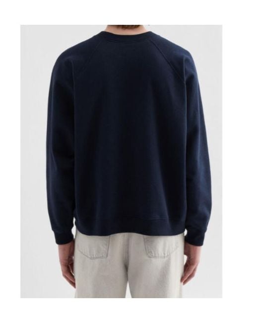 Jil Sander Blue Cashmere Blend Crew-Neck Sweatshirt for men