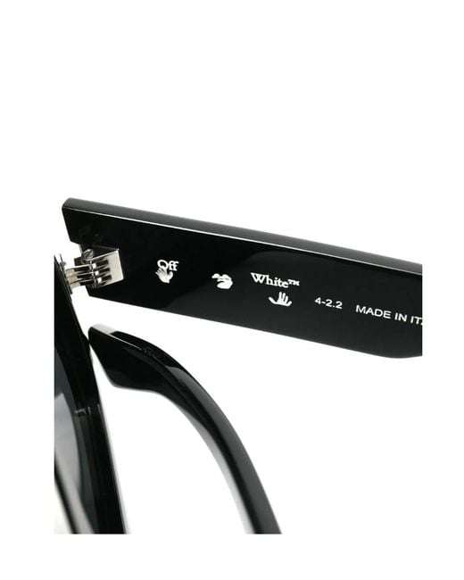 Off-White c/o Virgil Abloh Black Oval-Frame Sunglasses for men