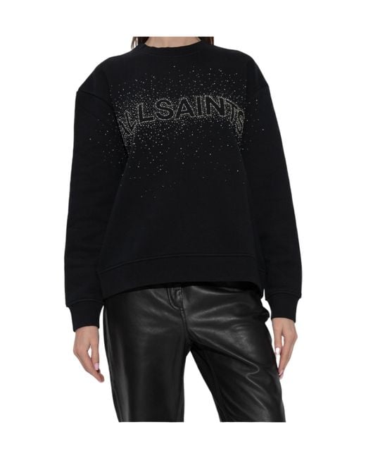 AllSaints Black Sprinkle Embellished Sweater