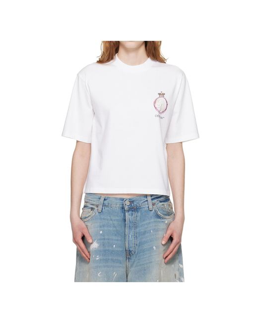 Off-White c/o Virgil Abloh White Royal Crown Boxy T-Shirt