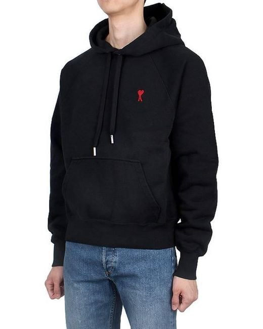 AMI Black Long-Sleeved Sweater for men