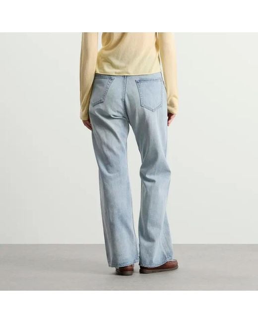 Auralee Blue Straight-Leg Jeans