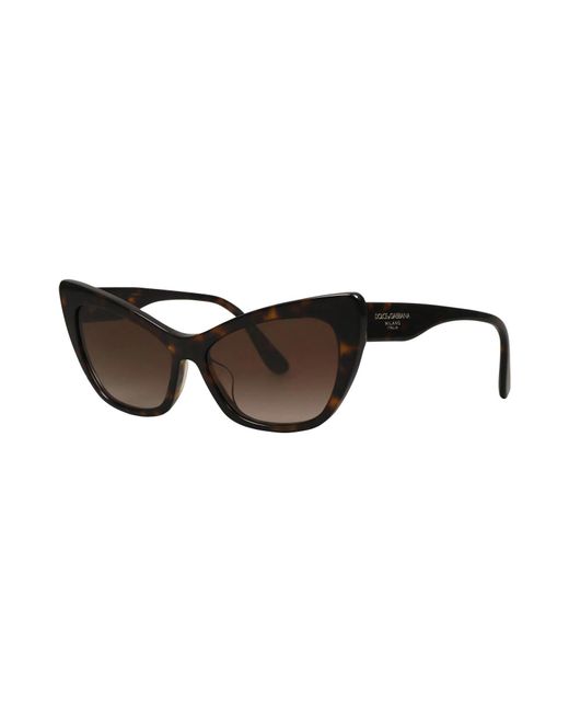 Dolce & Gabbana Brown Cat-Eye Sunglasses