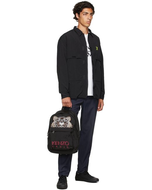 KENZO White Sport X Logo Print T-Shirt for men