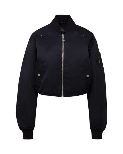 Moose Knuckles Blue Zipped Jacket