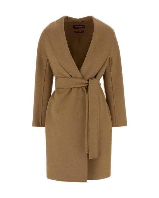 Max Mara Natural Long Sleeve Coat