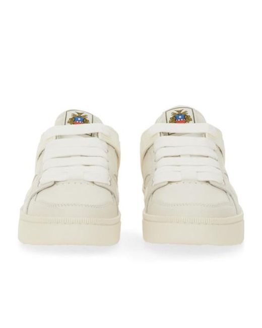 Bally White Ronnie Lace-Up Sneakers